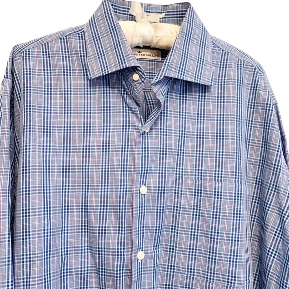 Peter Millar Plaid Shirt Size Large